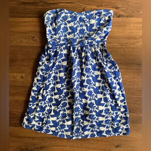 FREE Strapless Gauze Tube Dress Birds